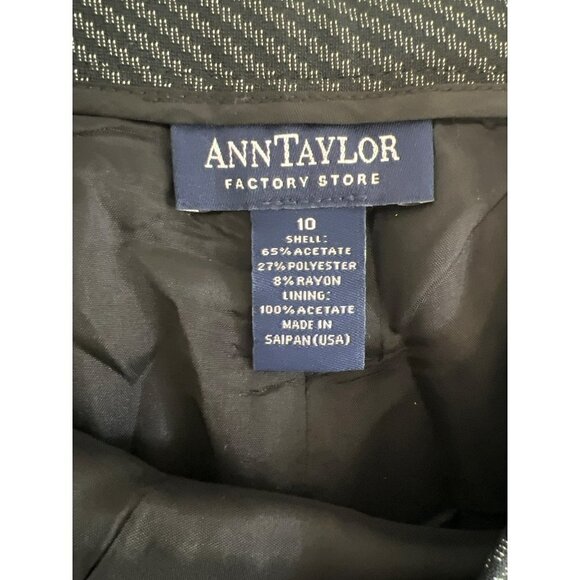 Ann Taylor Factory Store Sz 10 Dress Pants Fully Lined Wide Leg - Picture 4 of 6